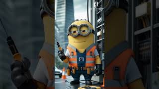 He Tried Fixing Wires… Now He’s the Lightbulb! ⚡😂 #MinionFails screenshot 5