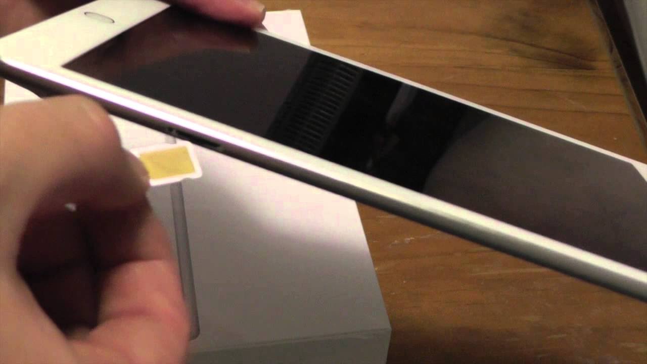 How to : Insert Sim on iPad Air - YouTube