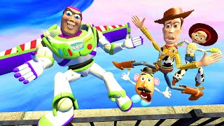 • Toy Story • Animations and Ragdolls Woody & Buzz Lightyear (Mr.Potato Head / Jessie ) in Gmod |9|