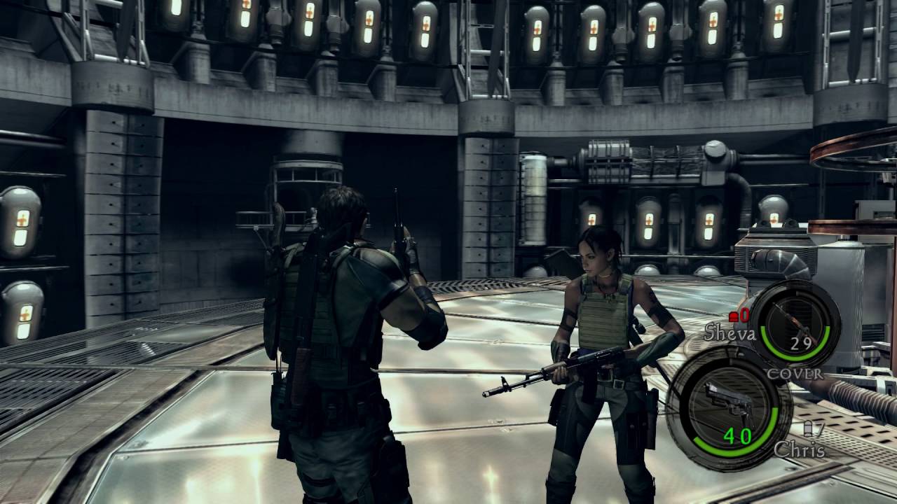 Resident Evil 5 PS4 - Chapter 5-3: Rotating Elevator Base Majini (Guard ...