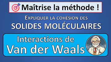 Comment reconnaître une interaction de van der Waals ?