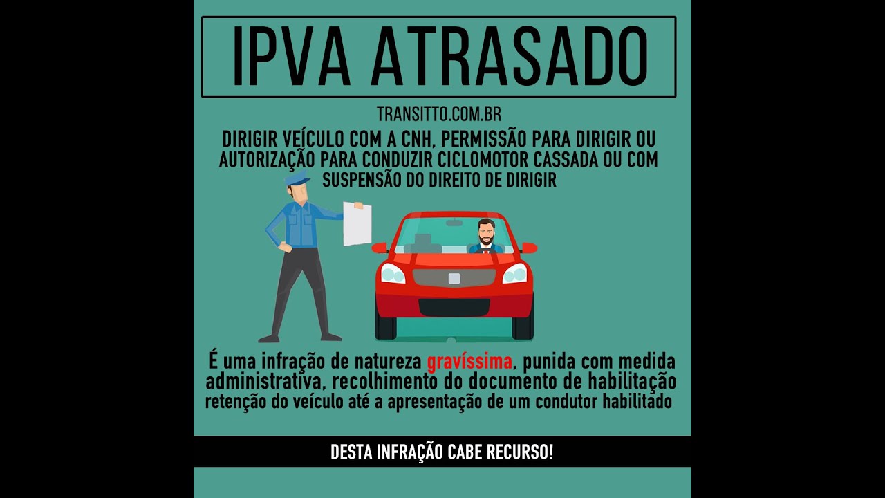 IPVA atrasado - Saiba porque veículo não pode ser apreendido - Stories ...