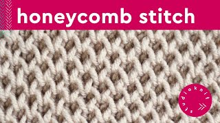 Honeycomb Stitch | Brioche Knitting Pattern (4 Row Repeat)