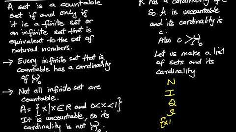 Cardinality of Infinite sets