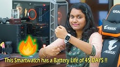 This Smartwatch has a 45 Day Battery Life !!