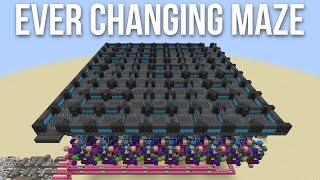 Ever Changing Redstone Maze in Minecraft