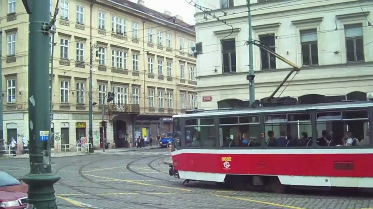 Tramvajová doprava v Praze - 40 minutes of trams in Prague, Czech Republic 2011