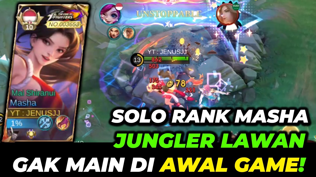 CARA PRESS JUNGLER LAWAN PAKAI MASHA MLBB BIAR GAK MAIN!