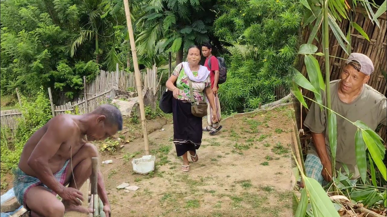 Tini Sal ha slalai ya samung tang lai mi || village life in Tripura// Busy day