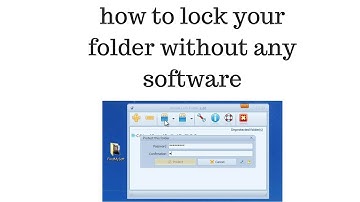 ফোল্ডার লক করুন কোনো সফটওয়্যার ছাড়া। lock your folder without any software