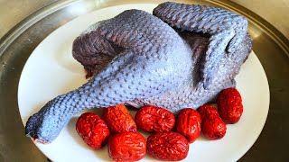 Steamed Black Chicken: Aromatic, Flavorful, and Nutritious!