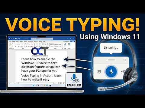How to Setup Your Computer for Speech to Text Dictation (Voice Typing) - Updated!