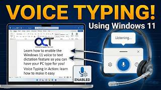 How to Setup Your Computer for Speech to Text Dictation (Voice Typing) - Updated!