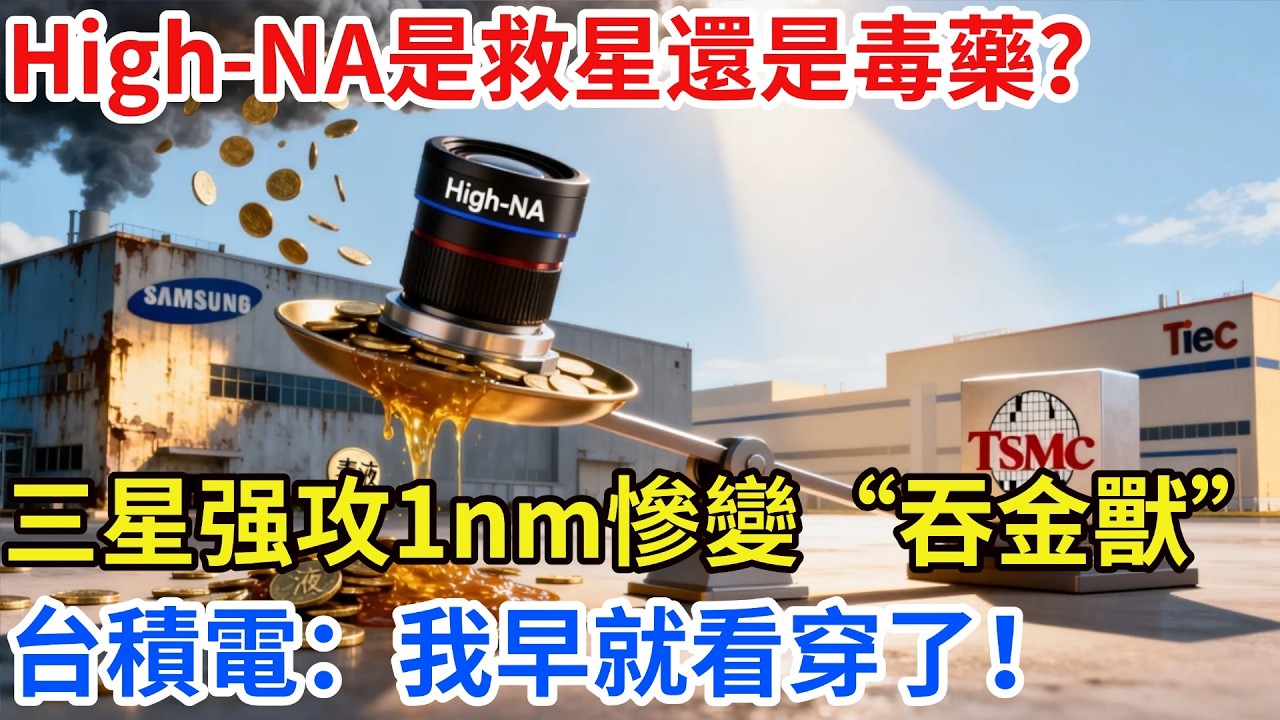 豪賭失敗？三星強推High-NA EUV却成「吞金獸」，台積電堅守多重曝光笑到最後，1nm王座之爭提前大結局？【匠行強國】#工程#科技#中國基建#科普#高鐵#芯片 #全球趨勢新聞#科技#熱門