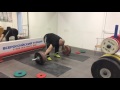 Рывок классический + с виса выше колена. 1+1. 145кг