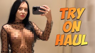[4K] TRY ON HAUL Transparent Clothes | See through clothes