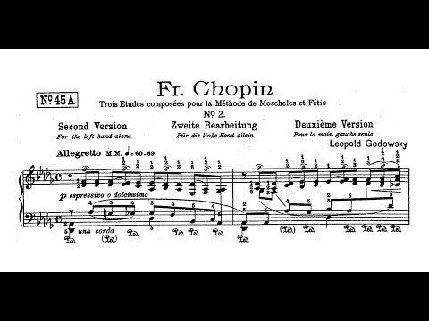 上下巻　GODOWSKY/Chopin Etudes Study on Chopin-Godowsky's Étude <Chase> for the Right Hand