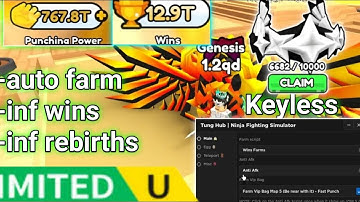 ninja fighting simulator script | free limited | Wins farm | Inf rebirth | Inf stats