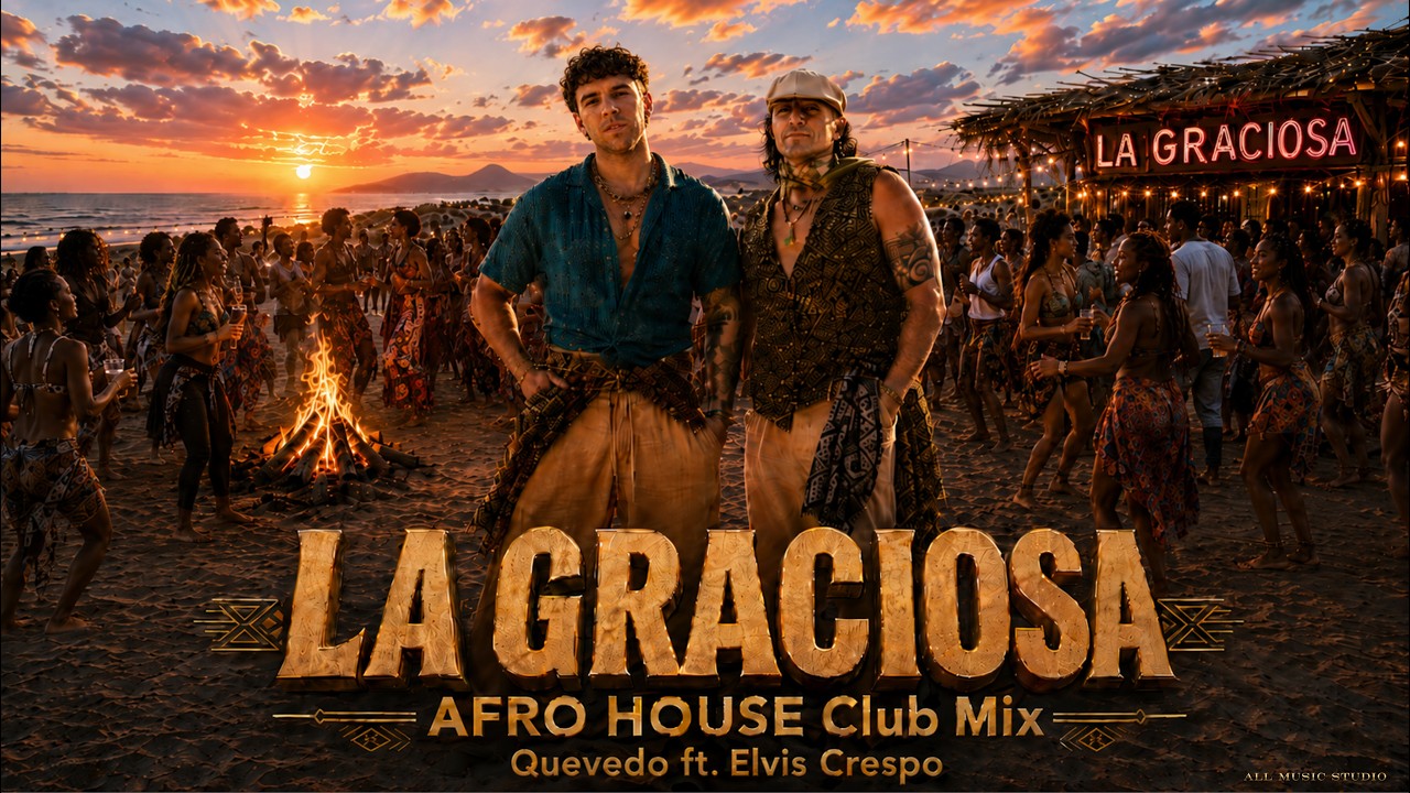 Download LA GRACIOSA - Quevedo & Elvis Crespo | AFRO HOUSE 2026 Version | Canción del Verano ☀️ MP3
