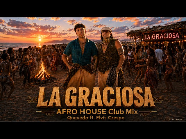 LA GRACIOSA - Quevedo & Elvis Crespo | AFRO HOUSE 2026 Version | Canción del Verano ☀️