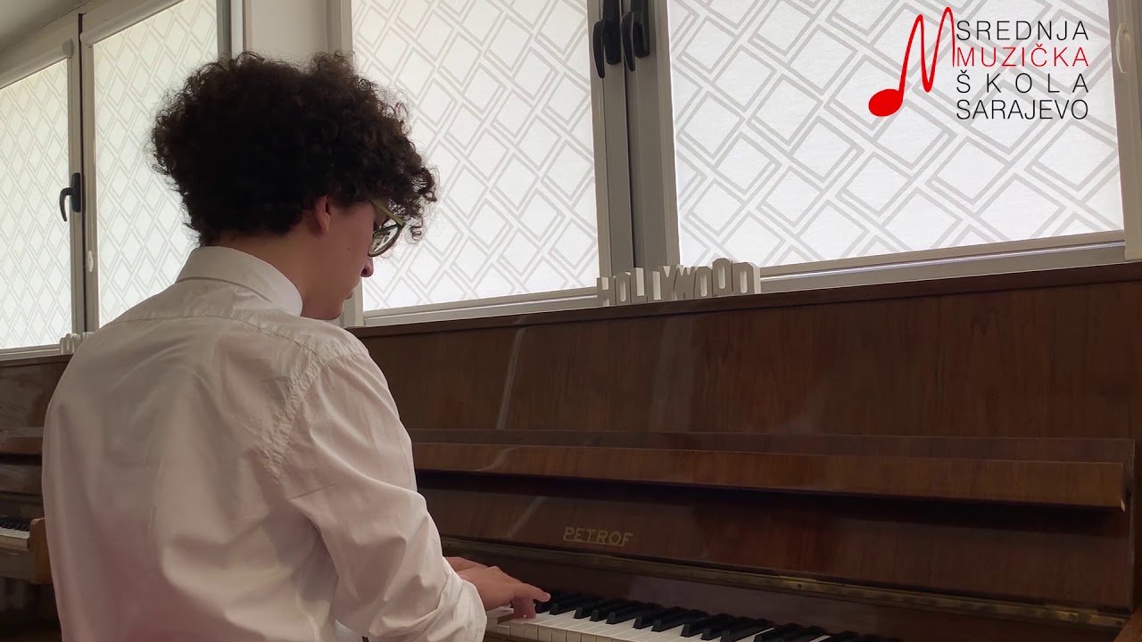 SMŠ Sarajevo - Muhamed Sadović, klavir, J.S.Bach, Preludij i fuga D-dur, BWV 850