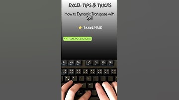 💡 300+ Excel Tips & Tricks.How to Dynamic Transpose with Spill. Follow to get all. #viral #exceltips