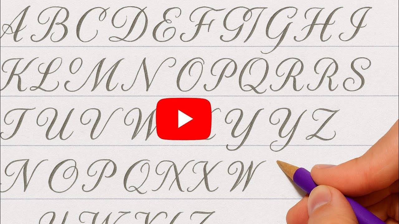 How to Write Copperplate Calligraphy Alphabets with Pencil ...