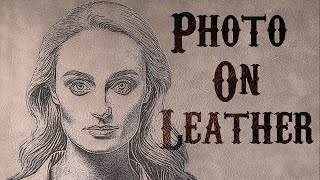 Photo onto Leather 80w Co2 Laser Complete process