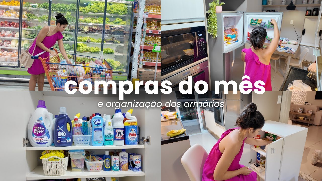 COMPRAS DO MÊS atacadista, organizando os armários, preços dicas e novidades no mercado!