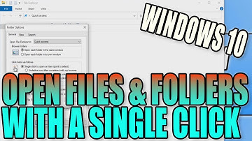 How To Open Files & Folders In Windows 10 With A Single Mouse Click PC Tutorial | No Double Clicking