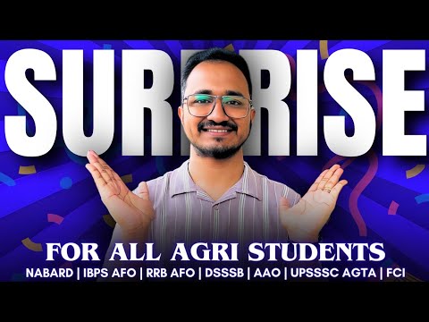 Surprise For All Agri Students || NABARD | IBPS AFO | RRB AFO | DSSSB ...