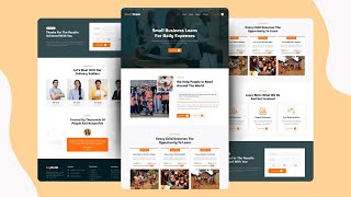 Responsive Charity Website Design Using HTML CSS Bootstrap & JavaScript | Website Design Project