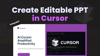 Generate Editable PPTs in Cursor using MagicSlides MCP