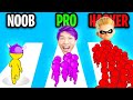 NOOB vs PRO vs HACKER In CROWD BATTLE 3D! (ALL LEVELS!)