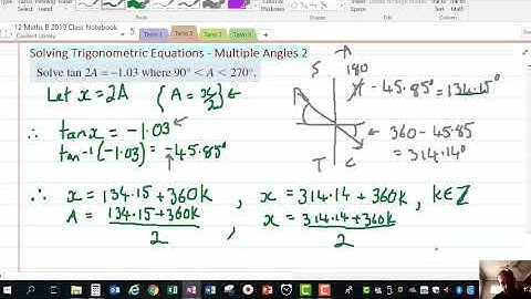 Solving Trigonometric Equations   Multiple Angles 2