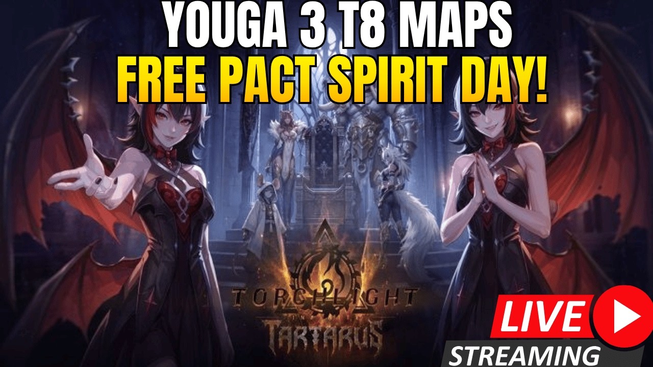 Free Pact Spirit Day! T8 Mappin! Youga 3 Torchlight Season Launch! #TorchlightInfinite #Brandbook