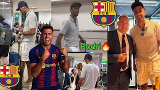 ✅️CONFIRMED!! Rodri at airport as Barcelona AGREEMENT nears completion - €75m offer ready 