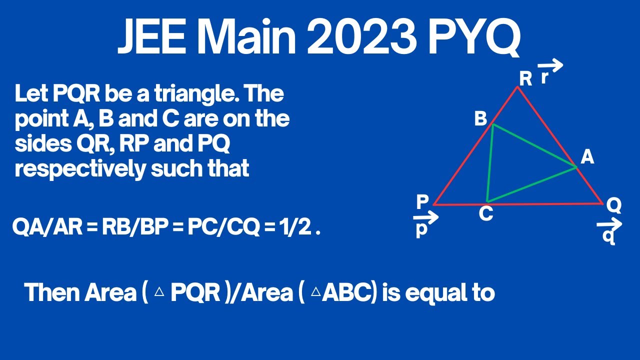 Let PQR be a triangle.The point A, B and C are on the sides QR, RP & PQ ...