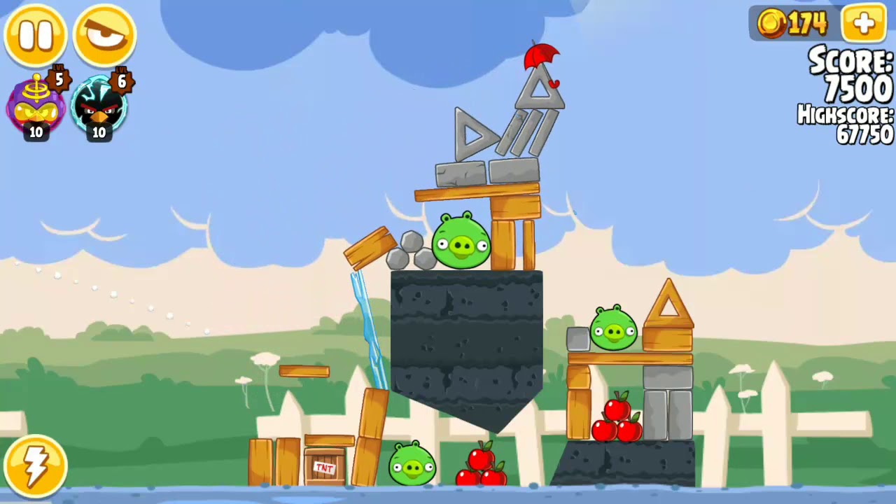 Angry Birds Seasons - Back to School - Level 1-6 - 68,160 - World Record!