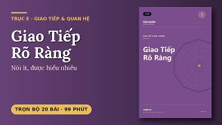 Giao Tiếp Rõ Ràng: Nói ít, được hiểu nhiều | Trọn bộ 20 bài