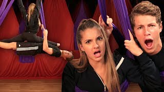Bexi’s Up in the Air?! (couples aerial yoga) | Make My Date w/ Ben Azelart & Lexi Rivera