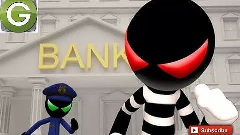 Stickman Bank Robbery Escape - New Android Gameplay HD