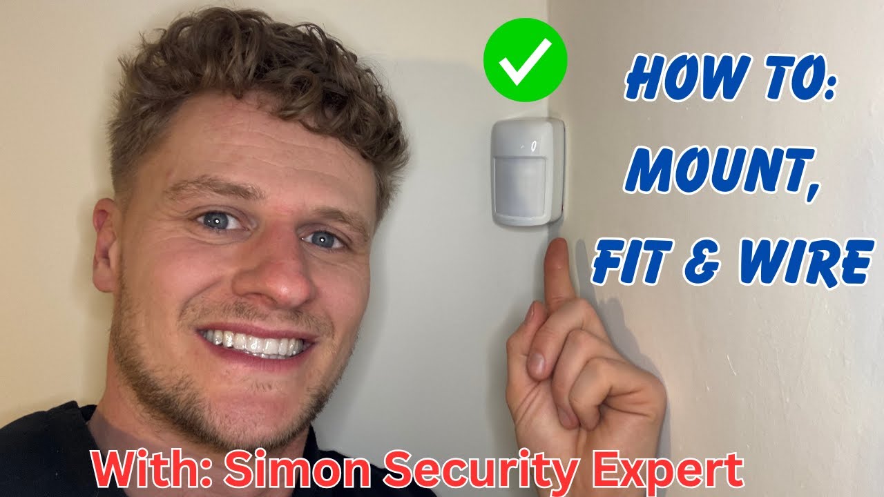 How to install a burglar alarm motion sensor - YouTube