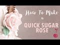 How to Make a Quick Easy Sugar Rose | Cherry Basics