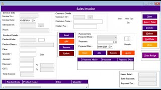 Accounts and Sales invenory software vb.net db sql screenshot 5