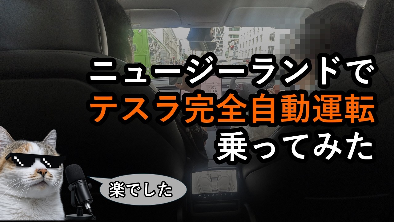 テスラ全自動運転、日本に先駆けてニュージーに来た理由 #tesla #海外移住 #ニュージーランド #テスラ  #自動運転 