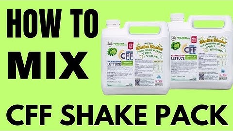 HOW TO MAKE FEED SOLUTION FROM NUTRIHYDRO CFF SHAKE PACK FOR LETTUCE? / HOW TO MIX CFF SHAKE PACK?