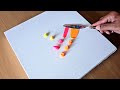 Easy Acrylic Painting Technique / Step By Step / Abstract Painting