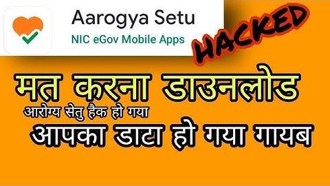 Aarogya Setu App Hack by France Hacker/Safe your data???AAROGYA SETU AAP
