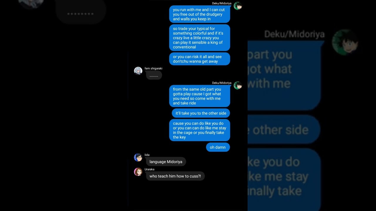 MHA LYRIC PRANK THE SONG THE OTHER SIDE
